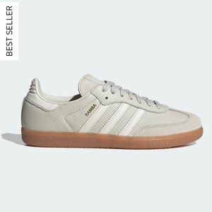 ADIDAS SAMBA OG SHOES Aluminium / Chalk White / Wonder Beige 5